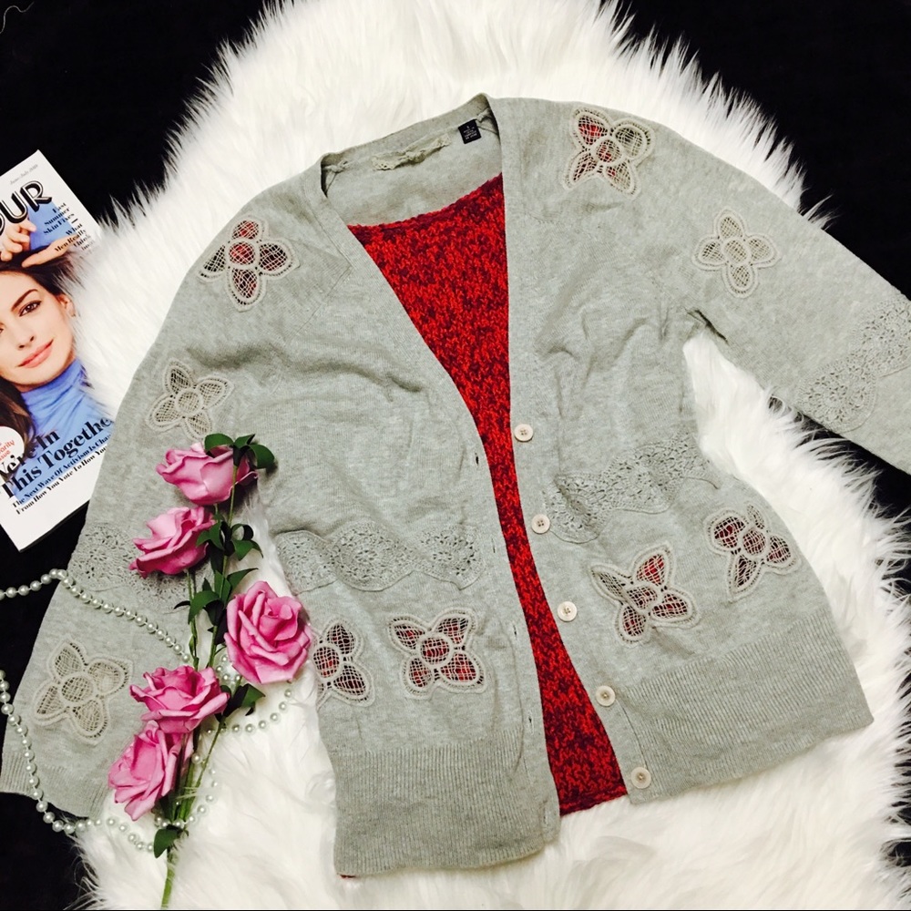 Anthropologie Knitted & Knotted Cardigan